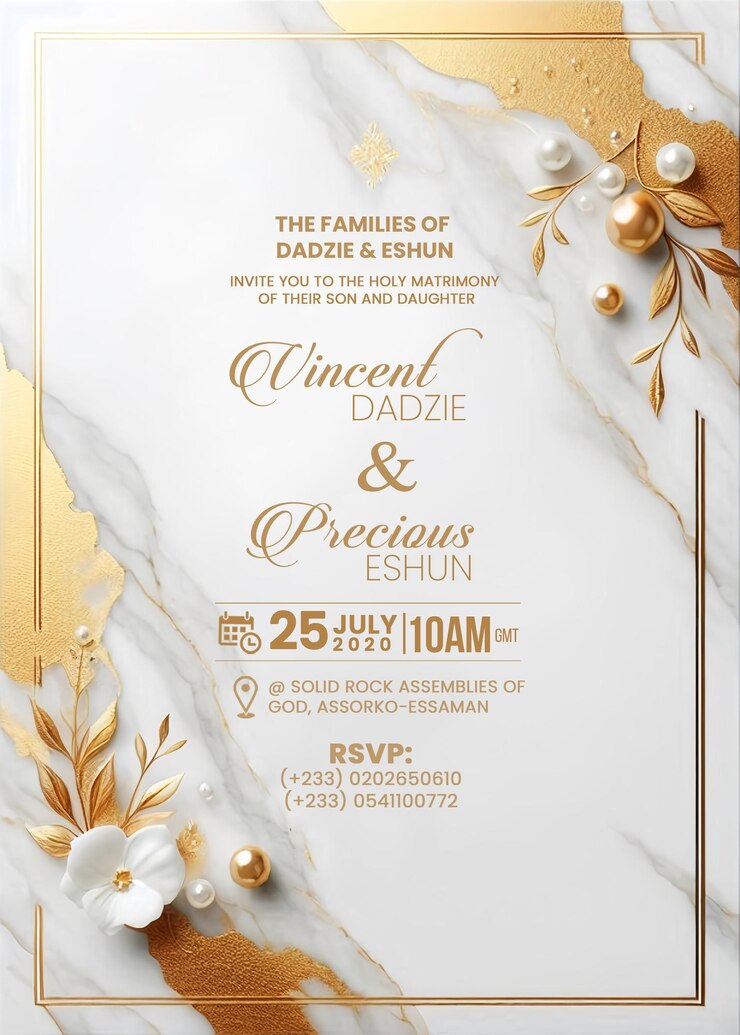 PSD tarjetas de felicitación de invitación de boda de estilo vintage elegante