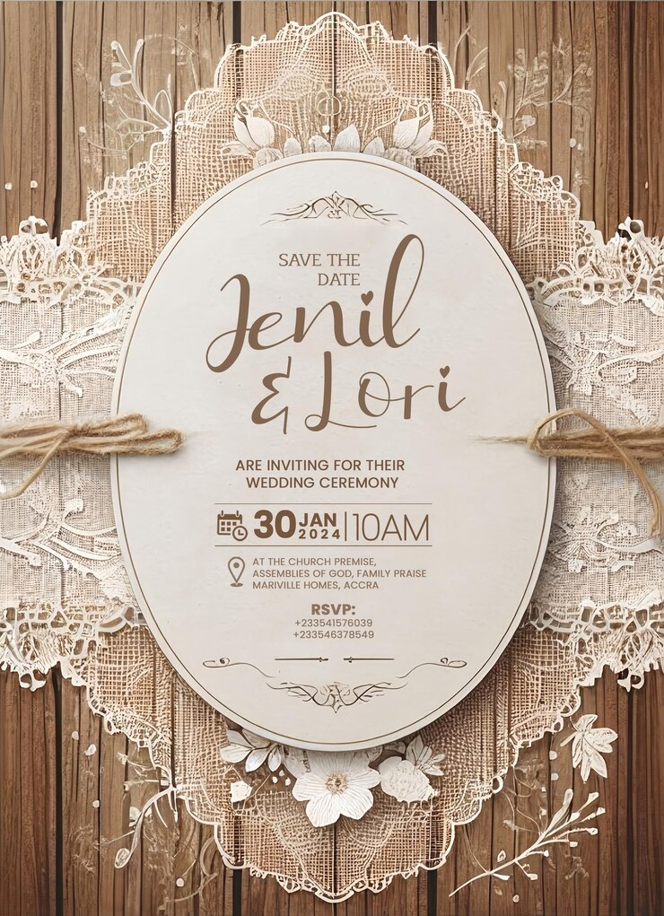 PSD tarjetas de felicitación de invitación de boda de estilo vintage elegante