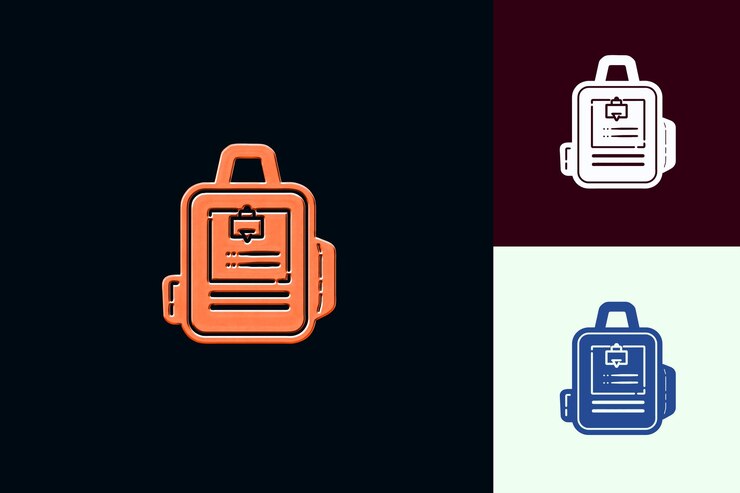PSD tarjetas flash png con un diseño portátil con tarjetas flash y dibujos creativos de arte de esquema
