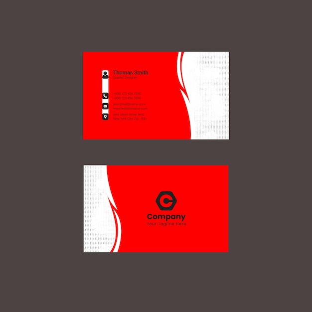 Tarjetas de visita con el logotipo del logotipo de la empresa