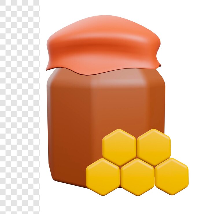 PSD tarro de miel 3d