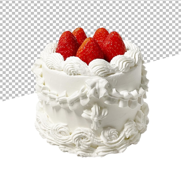 Tarta de cumpleaños con fresas