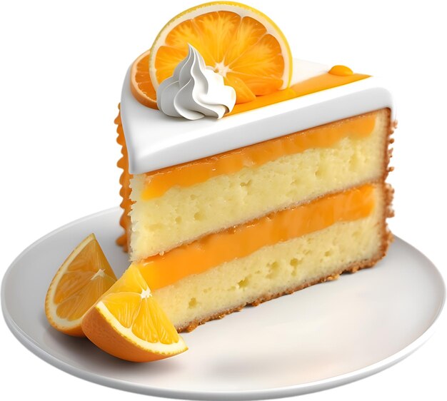 Tarta de naranja imagen en primer plano de una tarta de naranjas