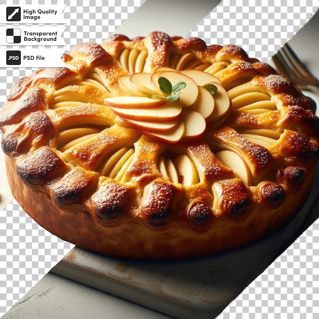 Tarte Aux Pommes Maison Psd Sur Fond Transparent Avec Couche De Masque Modifiable