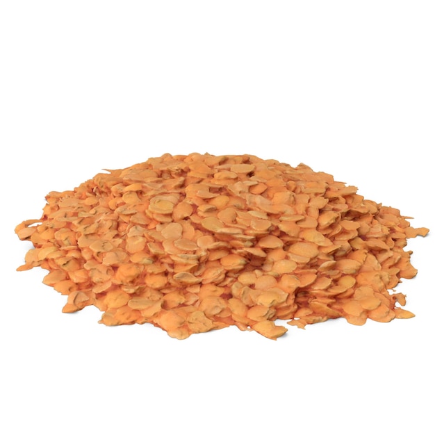 un tas d'amandes avec un fond blanc