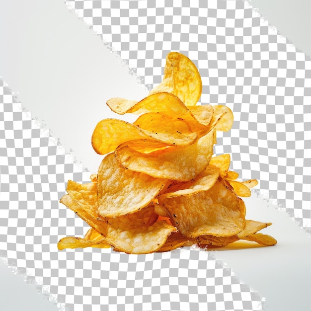 PSD un tas de chips qui sont sur un papier à carreaux