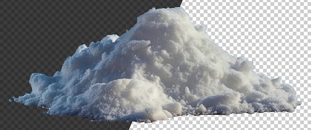 PSD un tas de neige blanche stock png