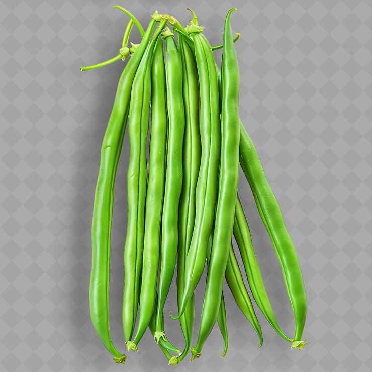 PSD un tas de pois verts sont sur un fond transparent