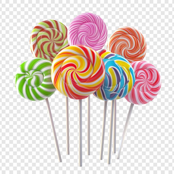 PSD un tas de sucettes colorées