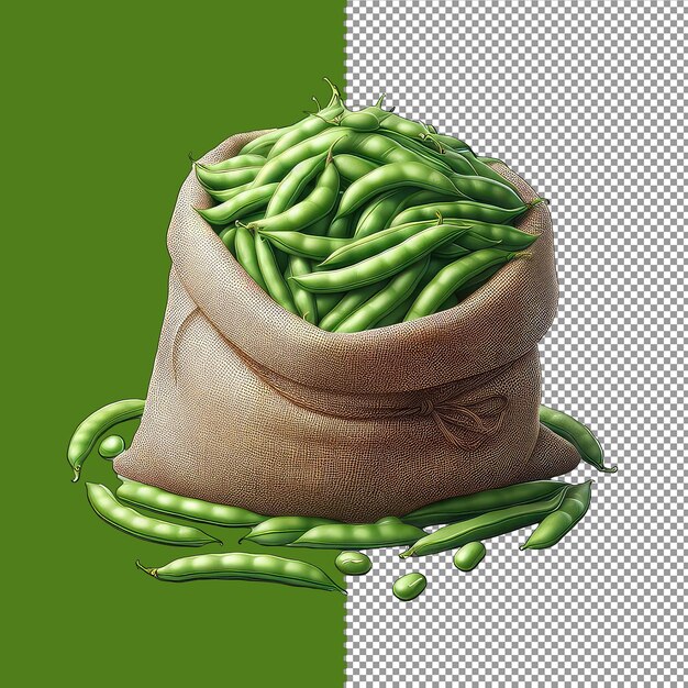 PSD un tas de verts sains en png