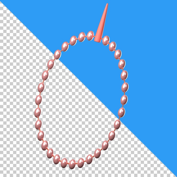 PSD tasbih-symbol isoliert auf dem transparenten hintergrund