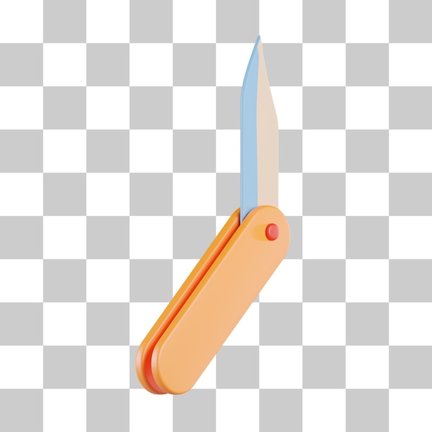 Taschenmesser 3d-symbol