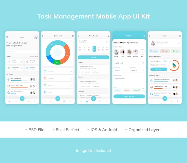 Task Management Mobile App UI-Kit