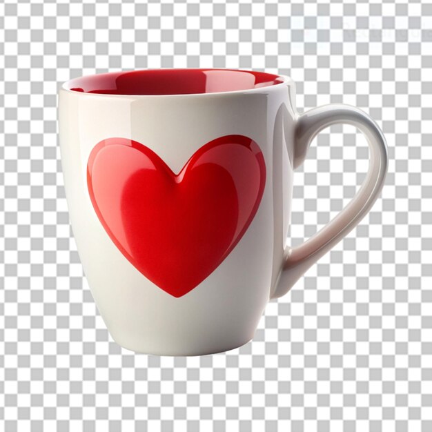 PSD une tasse d'amour sur un fond transparent