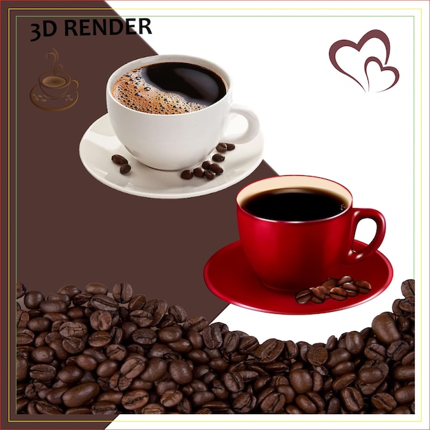 Tasse de café tasse de café café avec cœur thé royal tasse royale de thé café spécial cuillère de café glacé