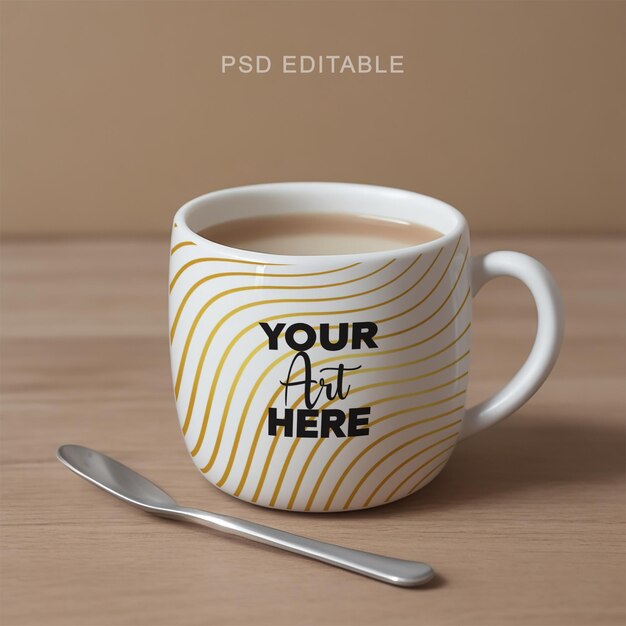 PSD tasse modifiable de maquette psd