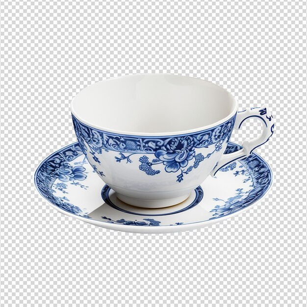 PSD une tasse de thé isolée sur un fond transparent png