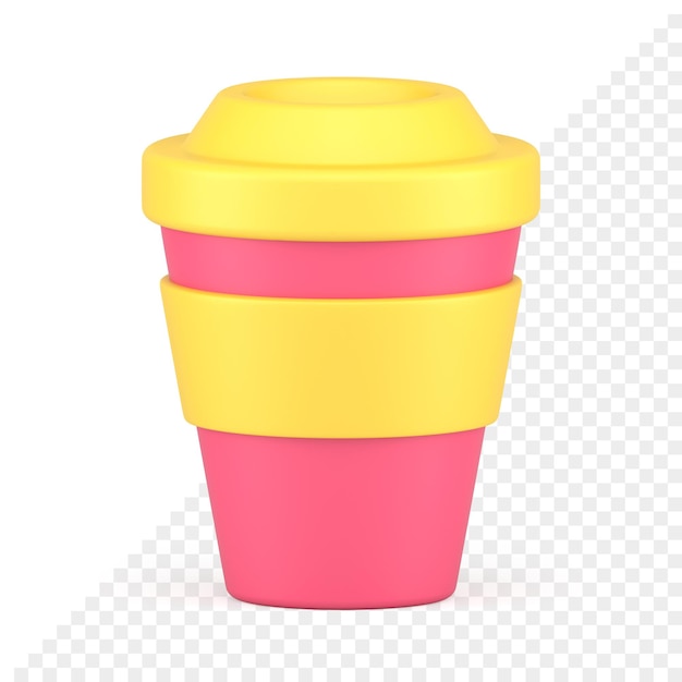 Tasse zum Mitnehmen 3D-Symbol