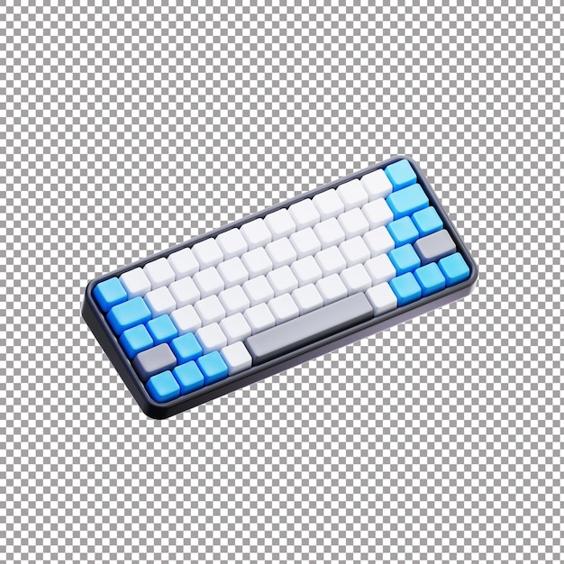 Tastatur 3D-Rendered-Datei