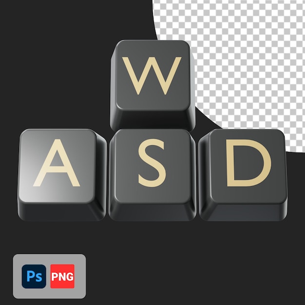 PSD tastatur-3d-symbol