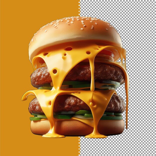 PSD tasty burger delight png