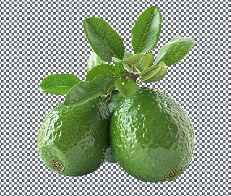 PSD tasty feijoa isolated on transparent background