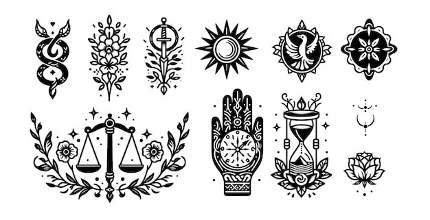 tatuagem floral
