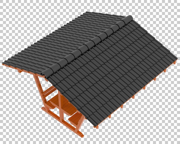 Tavolo da giardino su sfondo trasparente 3d rendering illustrazione