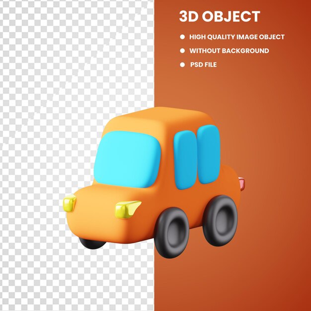 PSD un taxi en 3d