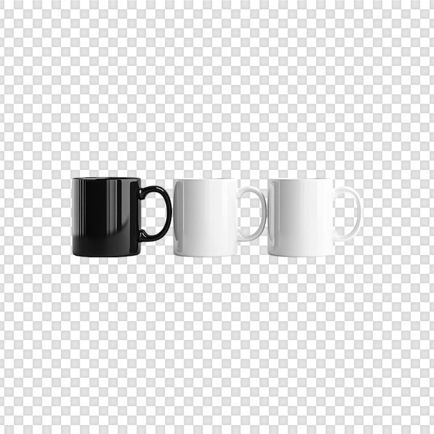 Taza aislada sobre fondo transparente
