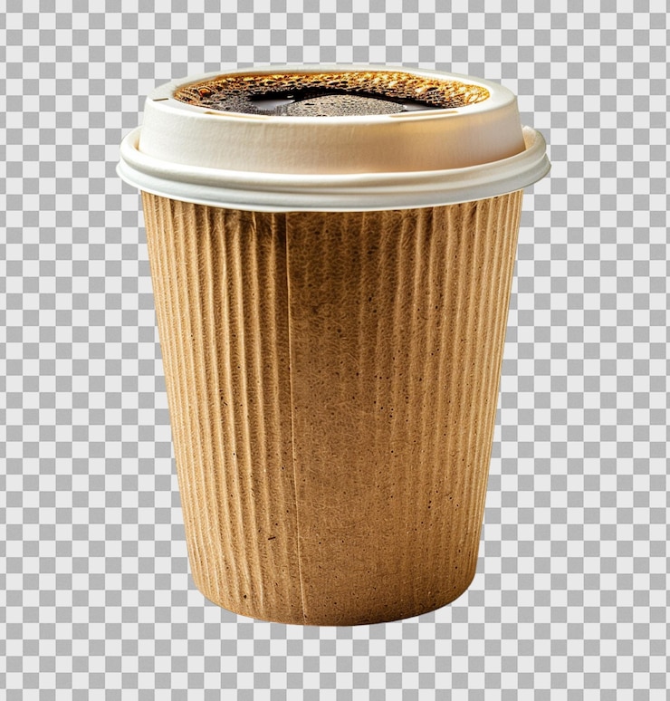 PSD taza de café aislada sobre un fondo transparente