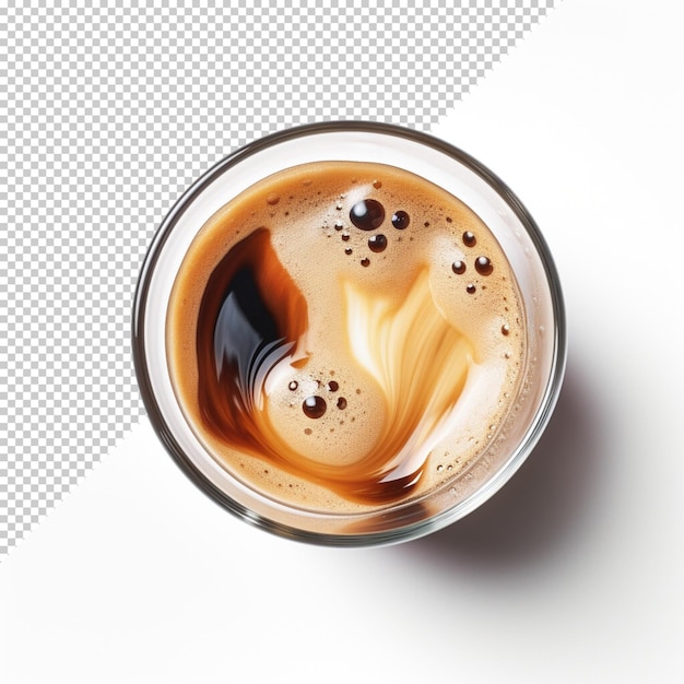 PSD taza de café aislado y café realista trasfondo transparente