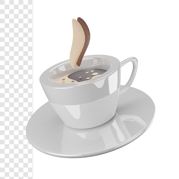 PSD taza de café caliente 3d