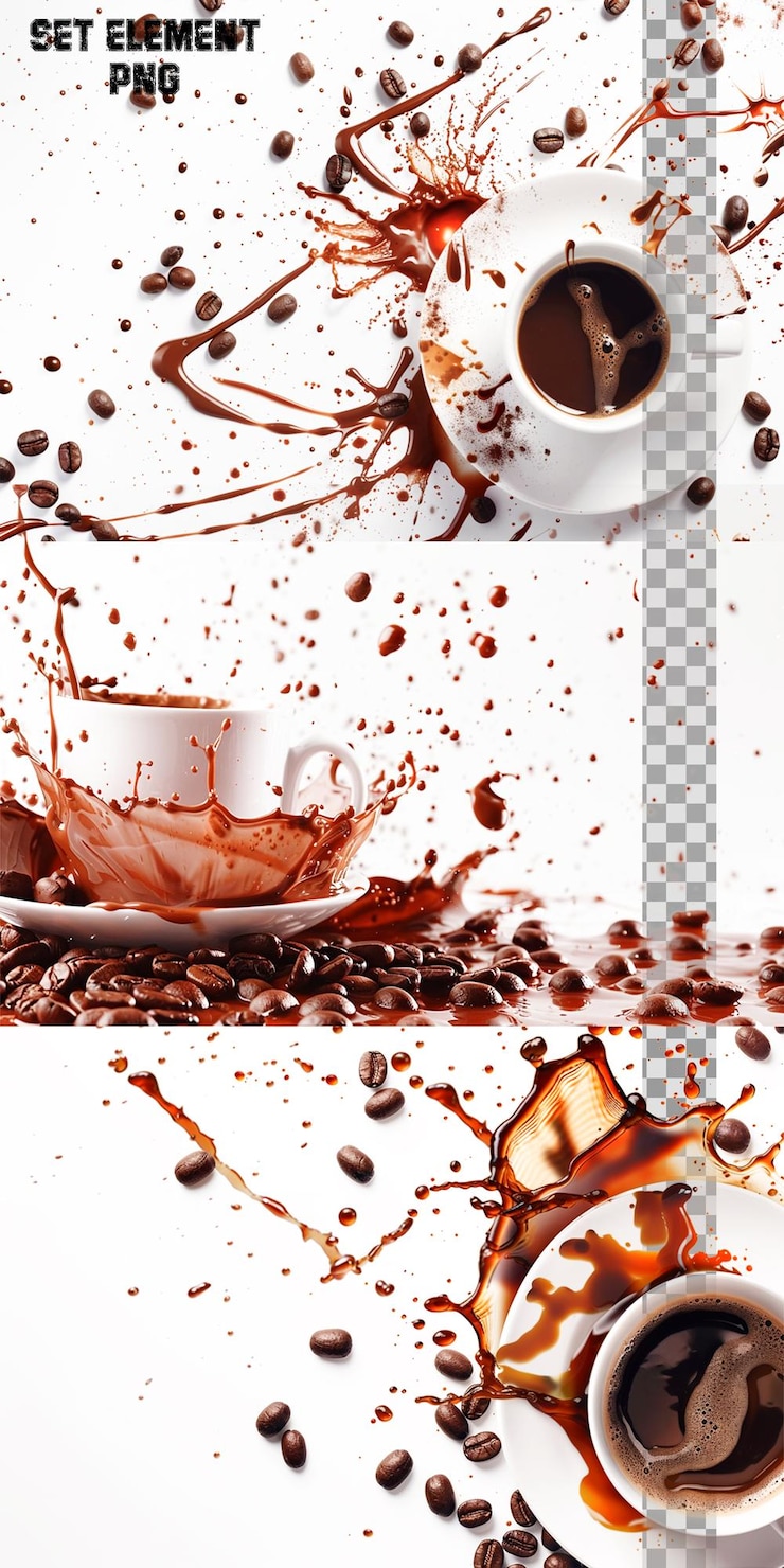 PSD una taza de café con la palabra café en ella