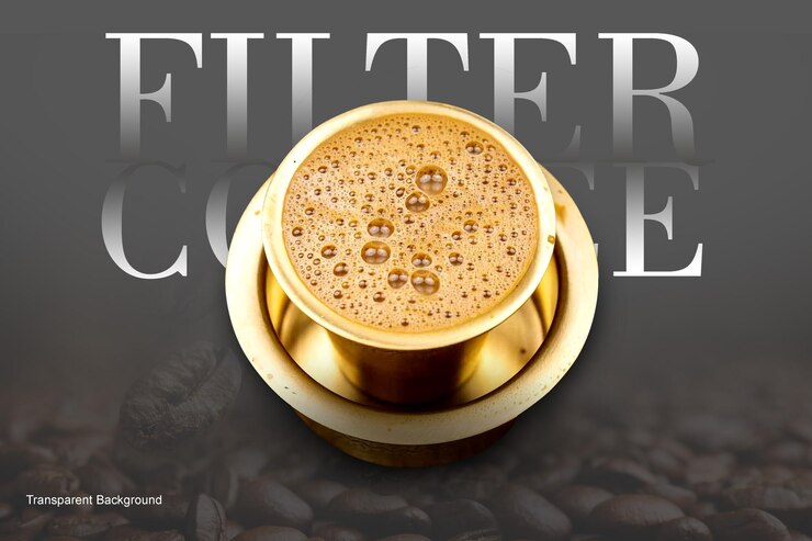 una taza de café con la palabra café en la parte superior