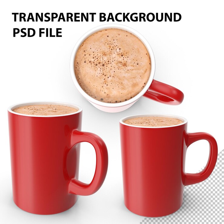 PSD taza de café de papúa nueva guinea