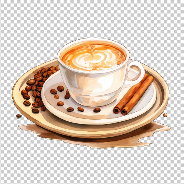 PSD una taza de café en png