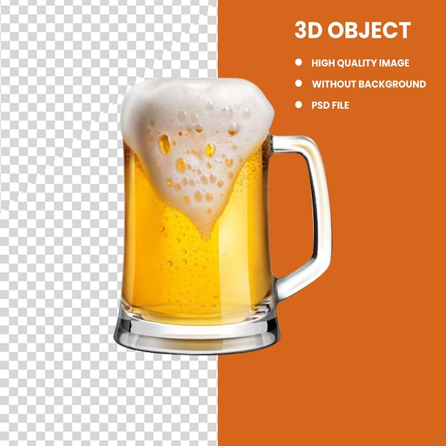 PSD taza de cerveza