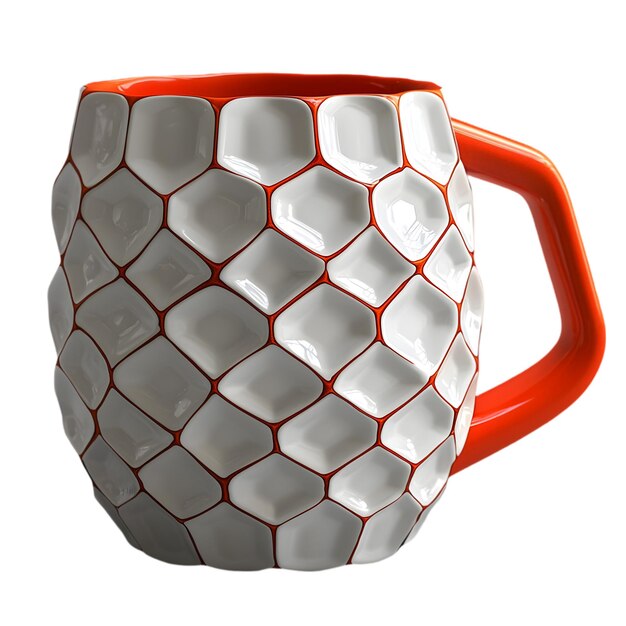 Taza geométrica en 3D