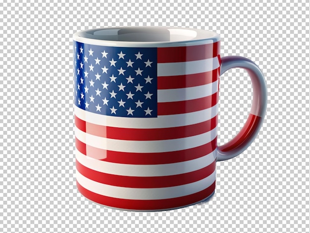 PSD taza de ilusión y vaso con la bandera de canadá