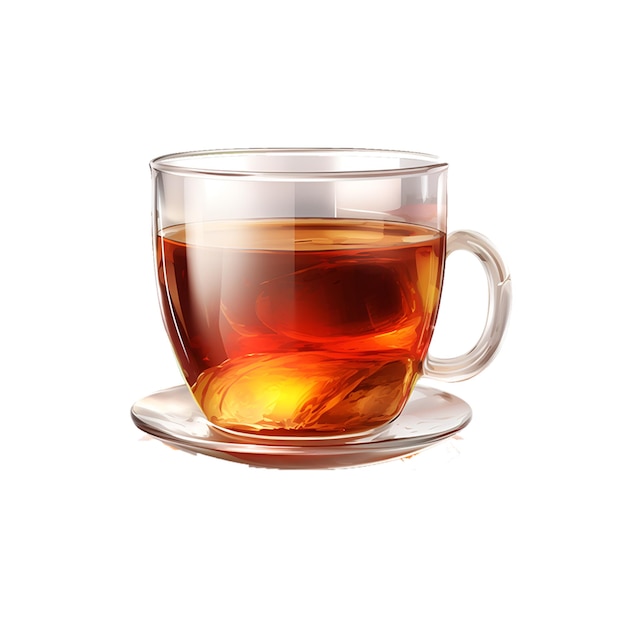 Taza de imagen vectorial de té