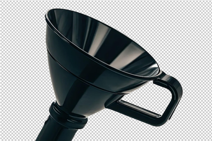 PSD una taza negra con un mango que dice "cofe" en ella