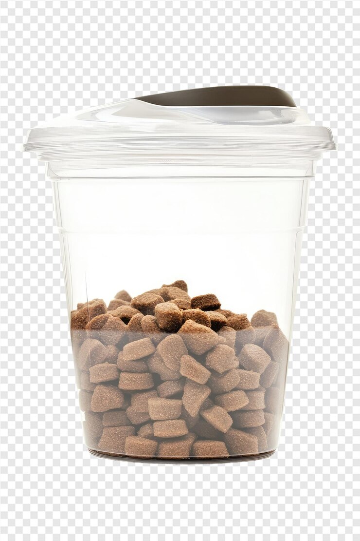 PSD una taza de plástico con una tapa que dice café en ella