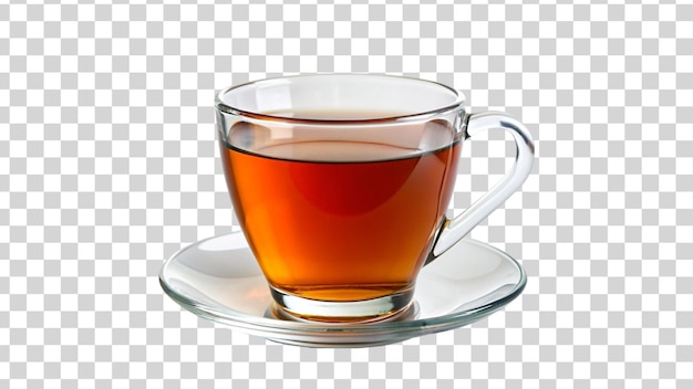 PSD taza de té aislada sobre un fondo transparente