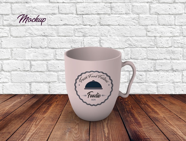 Taza de té taza mock up