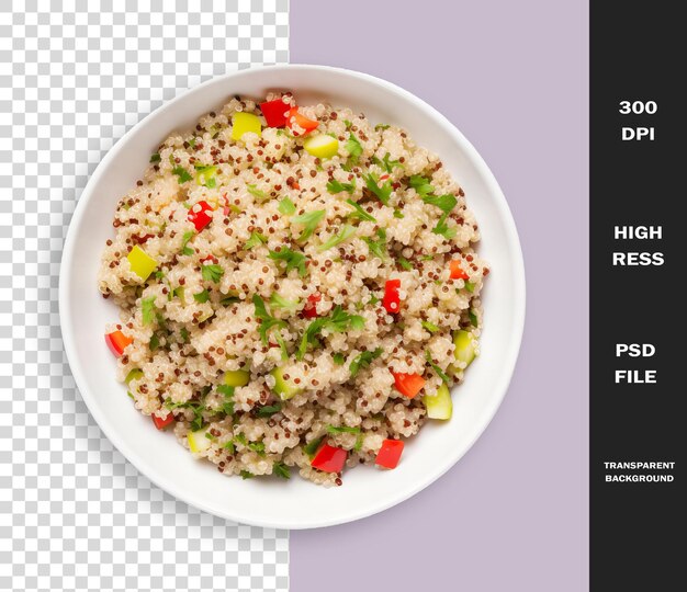 PSD un tazón de arroz con una imagen de un tazó de verduras