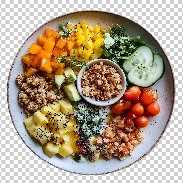 PSD tazón de desayuno saludable