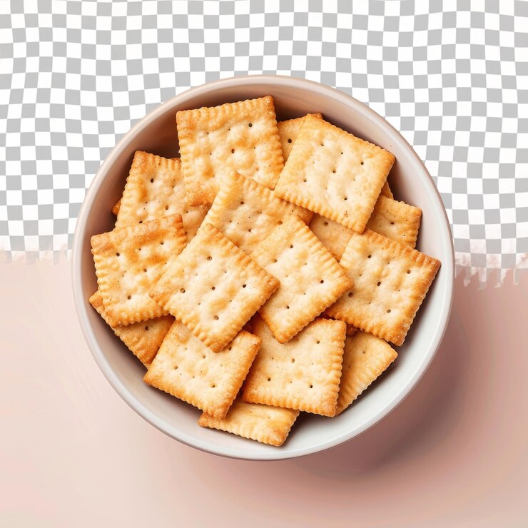PSD un tazón de galletas con un fondo a cuadros blanco y negro