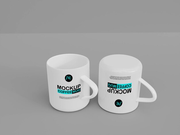 Tazza da caffè Mockup in ceramica bianca qualità premium