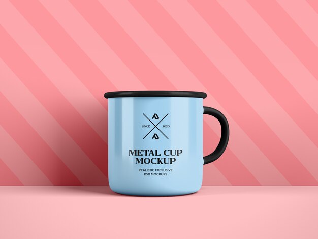Tazza di caffè smalto Tazza mockup